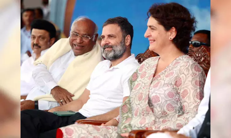 Kharge, Rahul, Priyanka to hold 7 rallies, 1 roadshow in Telangana today