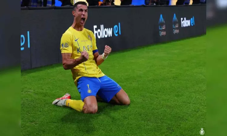 Cristiano Ronaldo scripts history following his brace against Al Akhdoud