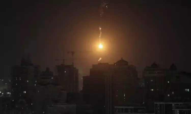 Five wounded in Kyiv by largest drone attack yet on Ukraine, officials say