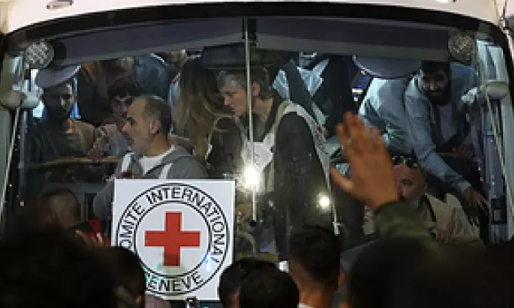 Israel receives list of hostages to be released today Israel receives list of hostages to be released today