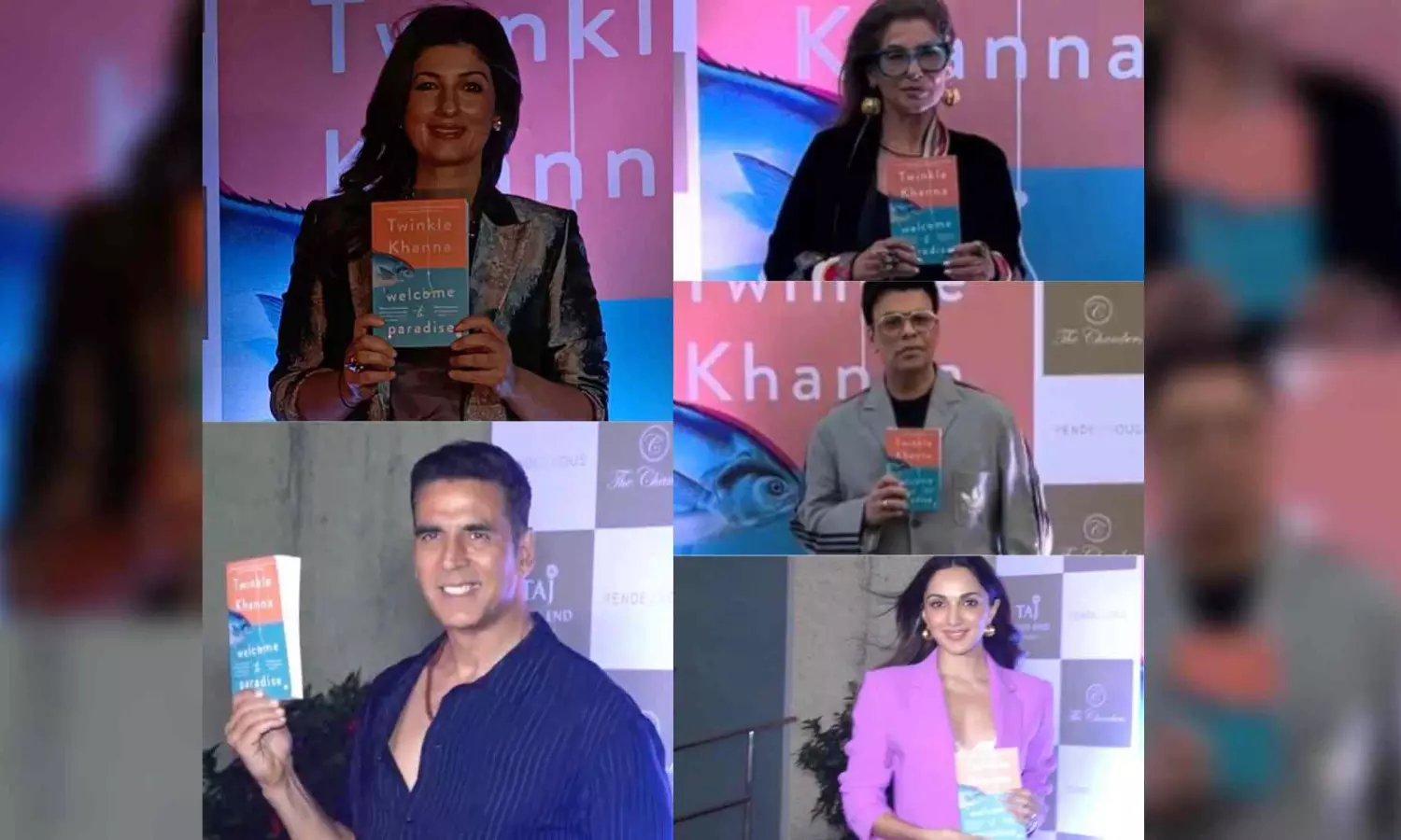Twinkle unveils fourth book in the presence of Dimple, Akshay, KJo