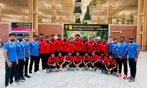 Indian mens junior hockey team leaves for FIH World Cup 2023