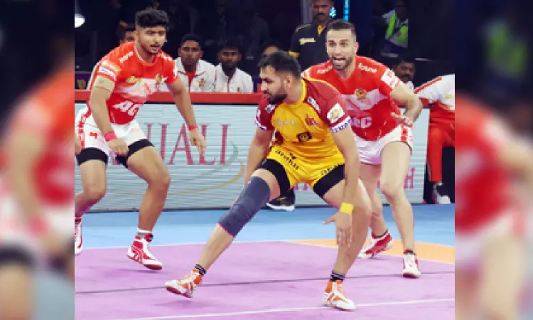 PKL 10: Gujarat Giants overcome Telugu Titans 38-32 in season opener