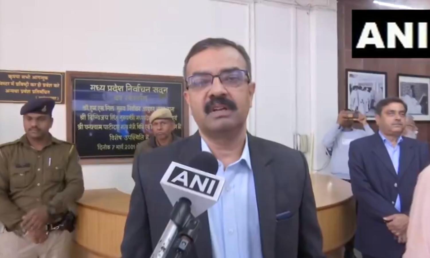 Bhopal: Chief Election Officer Madhya Pradesh... ... 5 States Assembly Election 2023 Live: I humbly accept the mandate, says Rahul Gandhi Bhopal: Chief Election Officer Madhya Pradesh... ... 5 States Assembly Election 2023 Live: I humbly accept the mandate, says Rahul Gandhi