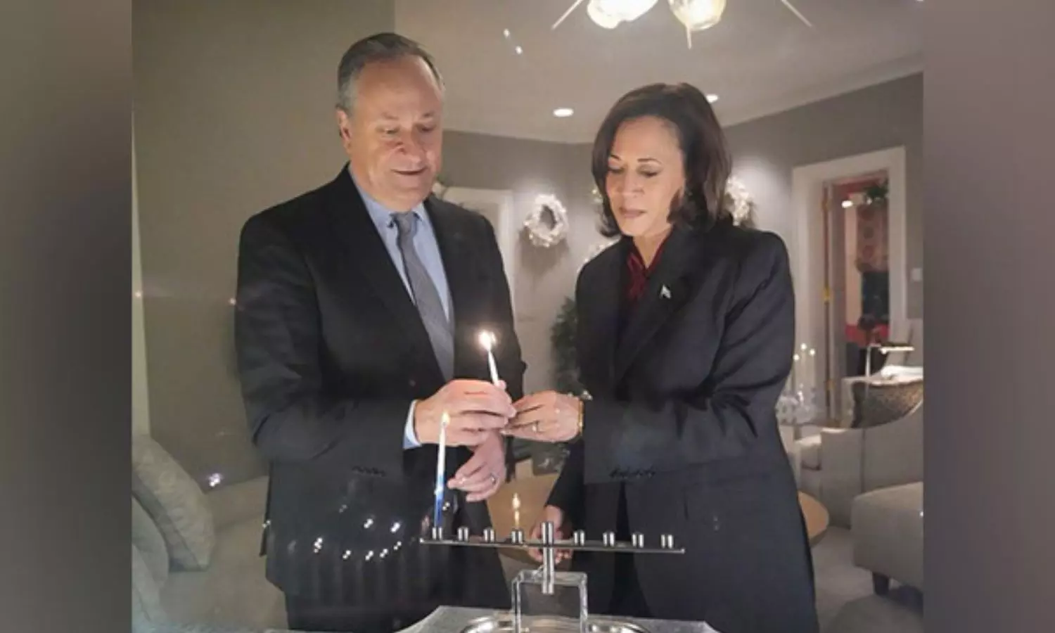 US Vice President Harris celebrates beginning of Hanukkah festival