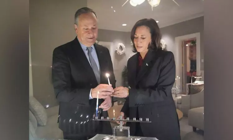 US Vice President Harris celebrates beginning of Hanukkah festival