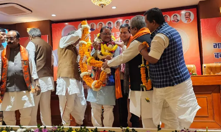 Former Union Minister Vishnu Deo Sai selected as new Chhattisgarh CM