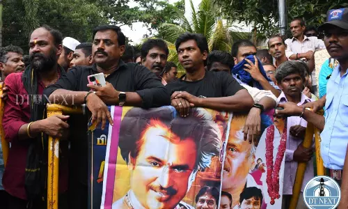Rajinikanth turns 73: Fans gather outside the actors house to celebrate his birthday