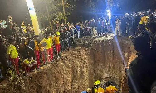 Newborn girl stuck in Odisha bore well rescued after 5-hr long operation Newborn girl stuck in Odisha bore well rescued after 5-hr long operation