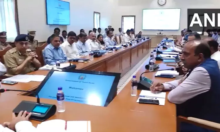 Cyclone Michaung: Six-member central team holds advisory meeting at Chennai Secretariat Cyclone Michaung: Six-member central team holds advisory meeting at Chennai Secretariat