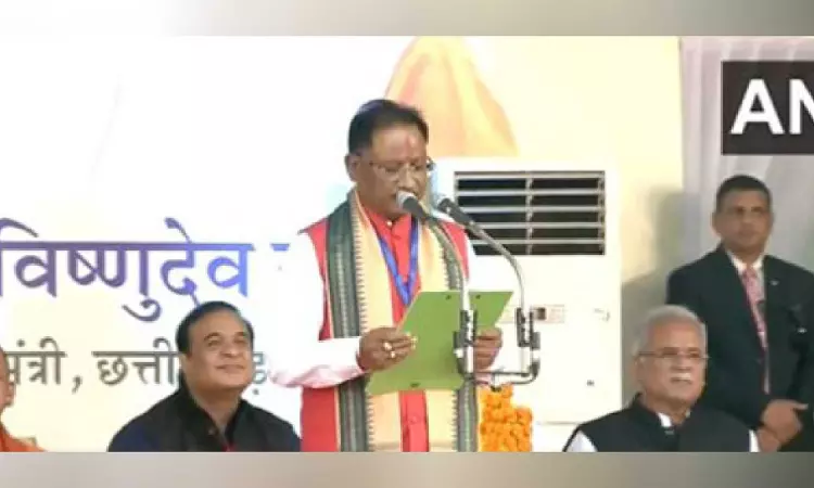 Vishnu Deo Sai takes oath as Chhattisgarh Chief Minister