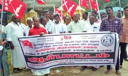 Farmers oppose cane diversion from Tirupattur sugar mill