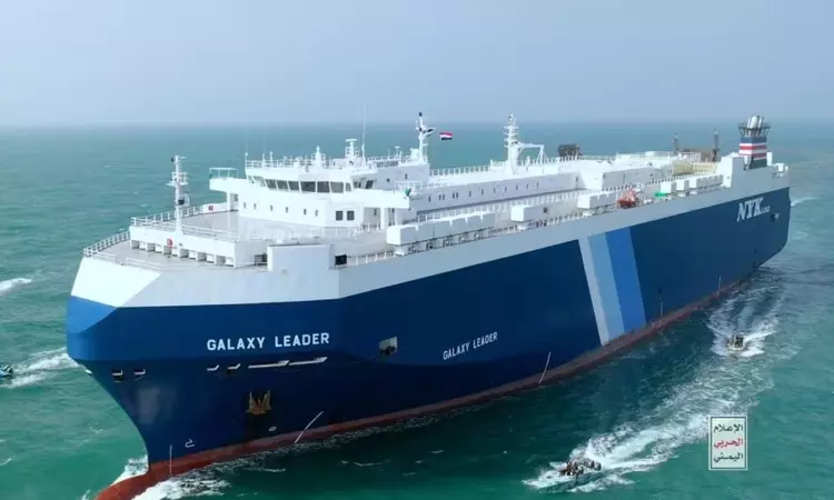 Houthis claim attack on Israel-bound cargo ship in Red Sea