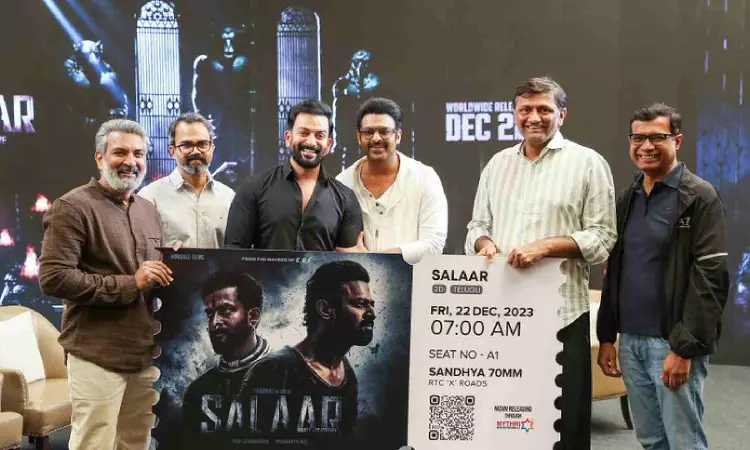 Rajamouli gets his hands on the first ticket of ‘Salaar: Part 1 – Ceasefire’
