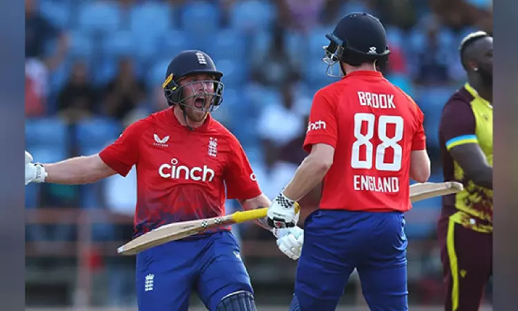 Philip Salts blitz helps ENG register 7-wicket win over WI in 3rd T20I