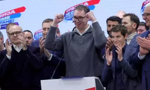 Serbian President Vucic claims absolute majority at snap polls