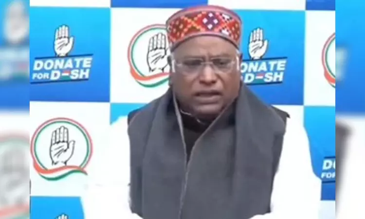 Kharge launches online crowd funding campaign Donate for desh Kharge launches online crowd funding campaign Donate for desh