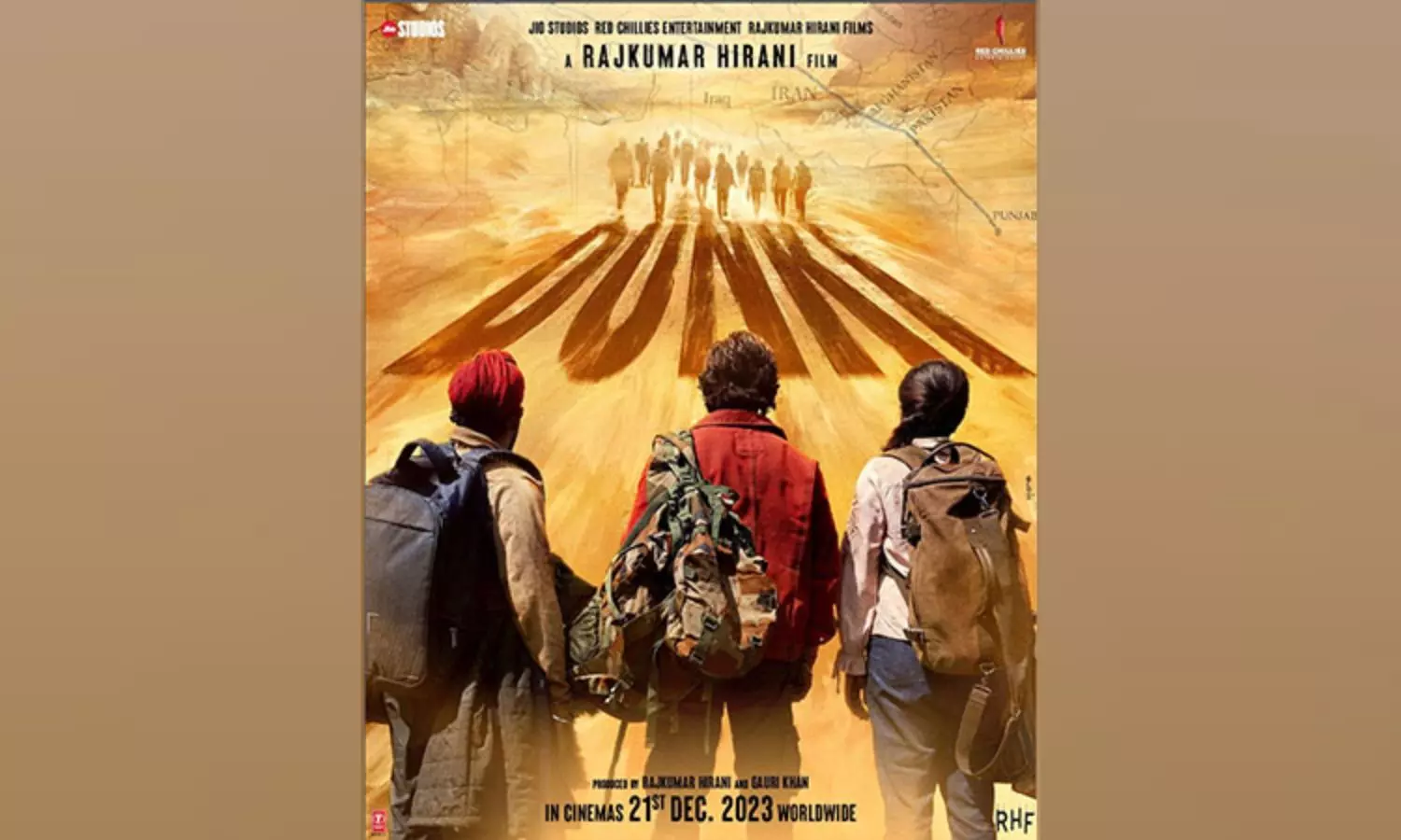 Shah Rukh Khan unveils Dunki new poster