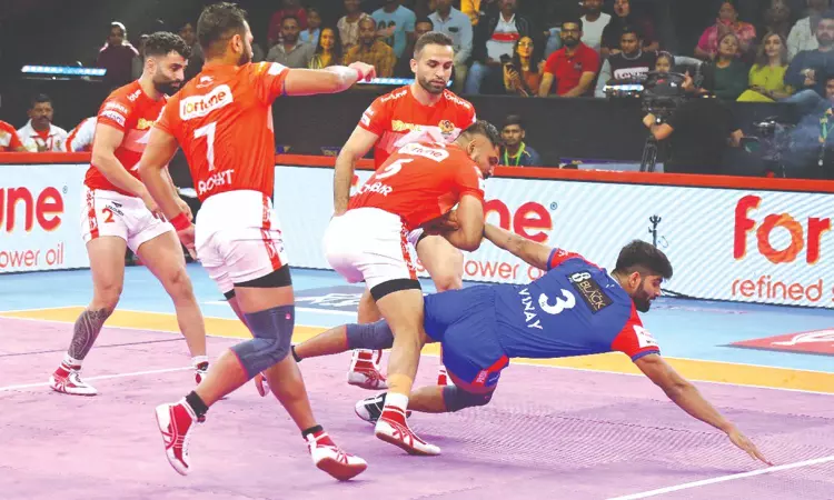 Haryana Steelers earns gritty win over Gujarat Giants Haryana Steelers earns gritty win over Gujarat Giants