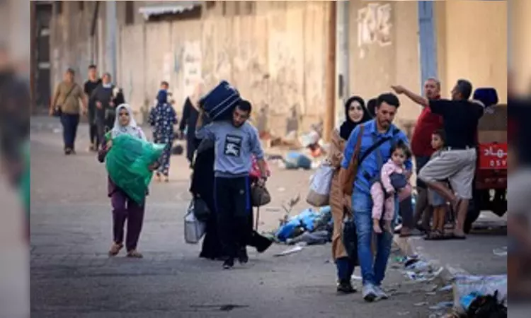 ‘Weary, tired and helpless’: Mass exodus of Palestinians in central Gaza