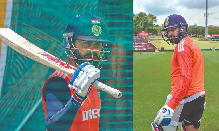 Virat, Rohit sweat it out as life moves on