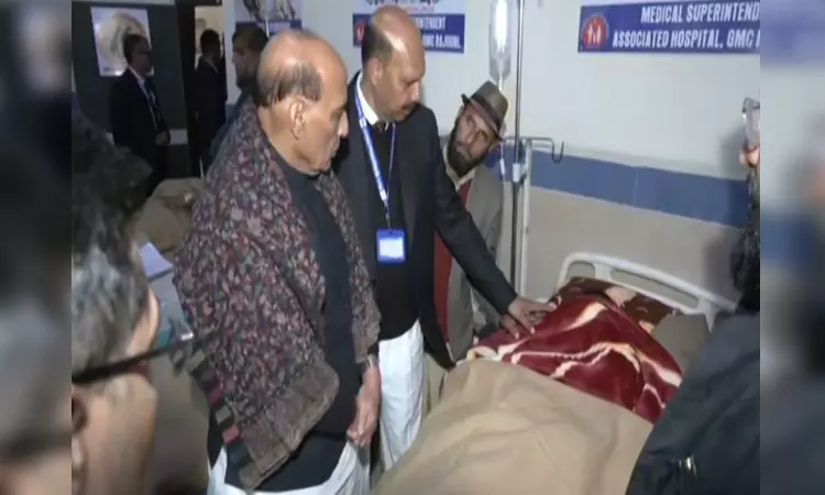 Remain extra vigilant; there should be zero tolerance to terror: Rajnath Singh to troops