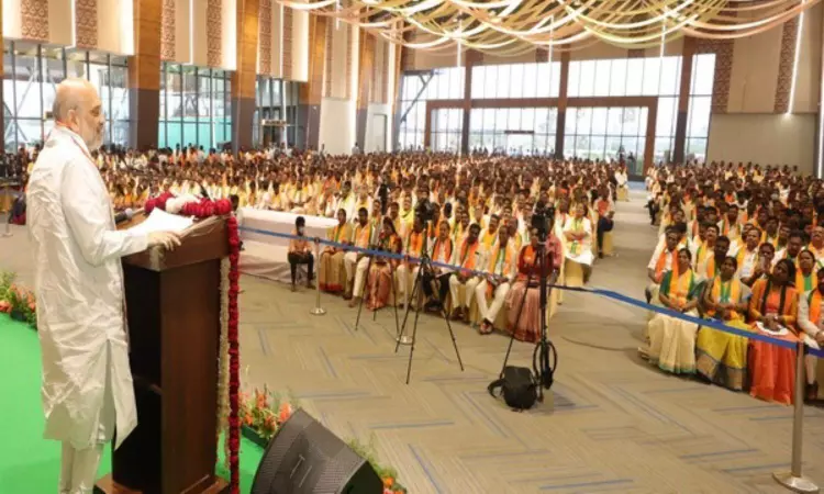 Telangana: Amit Shah chairs meeting of Mandal Presidents of BJP