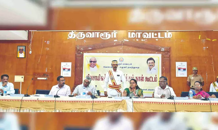 Tiruvarur dist achieves paddy acreage target Tiruvarur dist achieves paddy acreage target