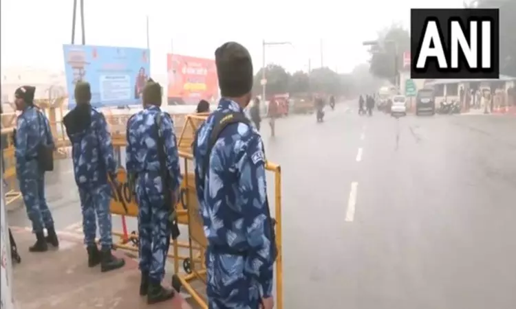 Ayodhya to come under thick security blanket ahead of Modis visit tomorrow Ayodhya to come under thick security blanket ahead of Modis visit tomorrow