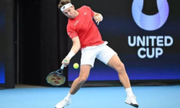 United Cup: Casper Ruud levels Norway-Netherlands after win against Tallon Griekspoor