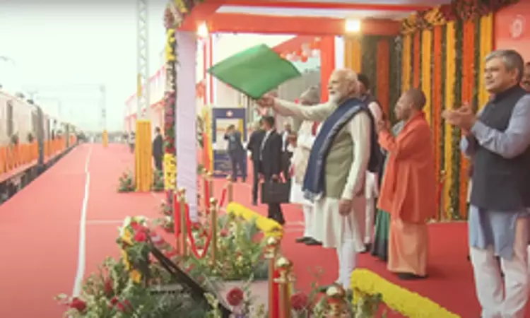 PM inaugurates revamped Ayodhya Dham railway station, flags off new trains