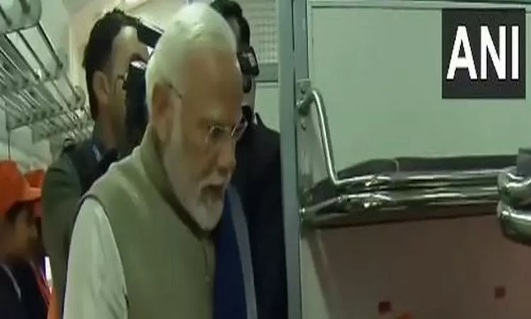 PM Modi arrives at Ayodhyas Maharishi Valmiki International Airport to inaugurate it