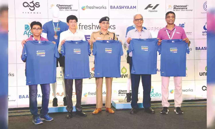 Chennai Marathon official T-shirt unveiled
