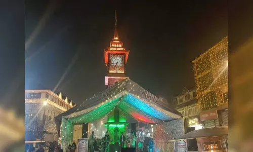 J-K: People welcome new year with never seen before celebration at Lal Chowk in Srinagar