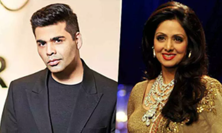 KJo opens up on his fanboy moment with Sridevi KJo opens up on his fanboy moment with Sridevi