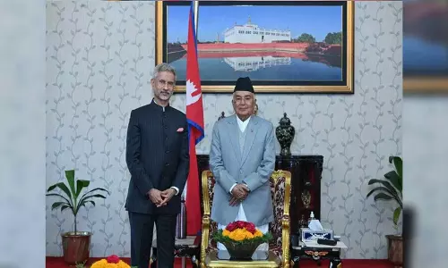 EAM S Jaishankar meets Nepal President Ram Chandra Paudel in Kathmandu