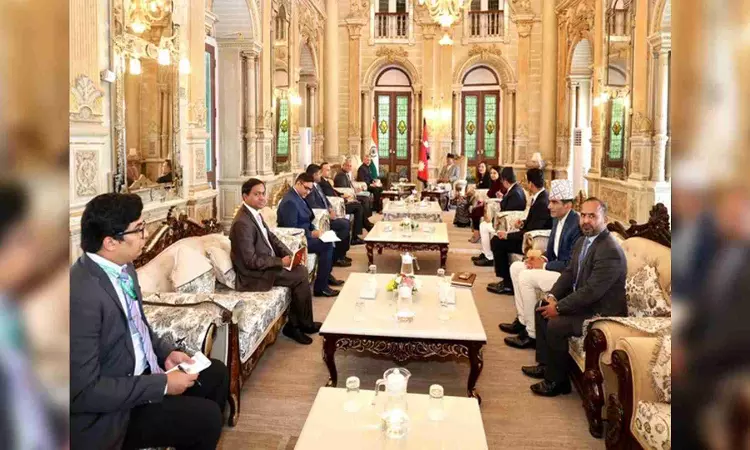 EAM Jaishankar calls on Nepal PM Pushpa Kamal Dahal in Kathmandu