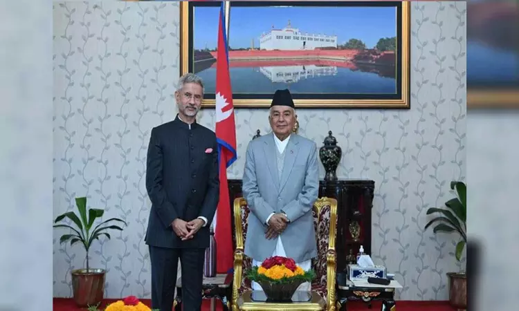 EAM S Jaishankar meets Nepal President Ram Chandra Paudel in Kathmandu