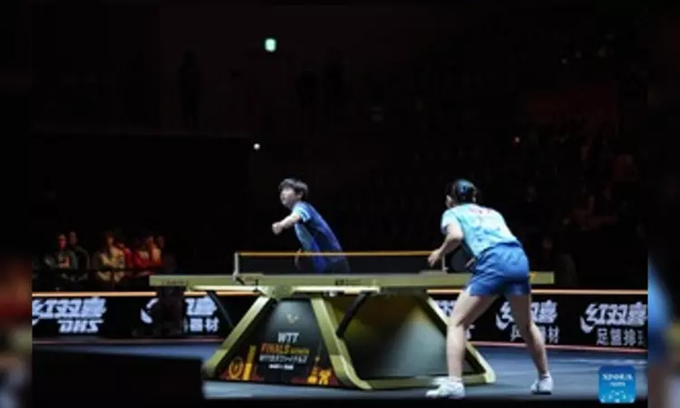 Chinese paddlers take 3 berths in singles, doubles semis at 2023 WTT Mens Finals