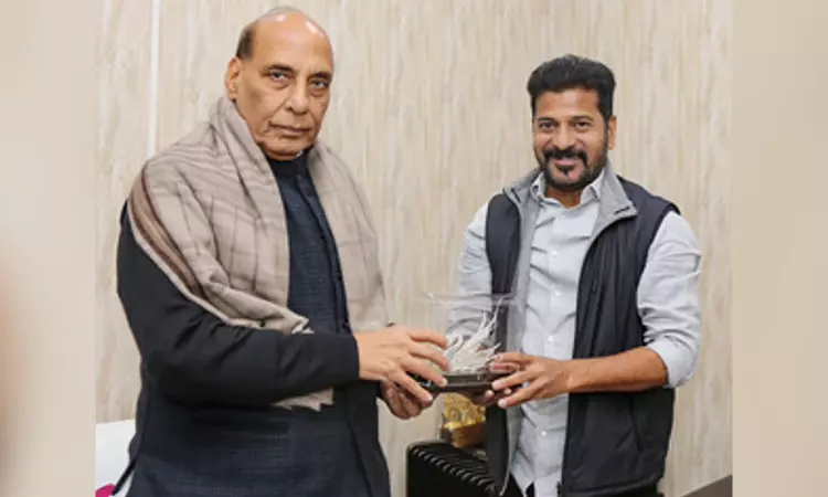 Telangana CM meets Rajnath Singh, Nirmala Sitharaman