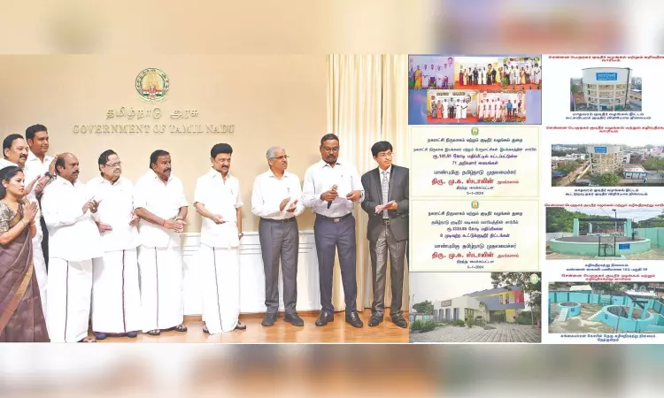 CM Stalin opens completed projects of GCC, Metro Water