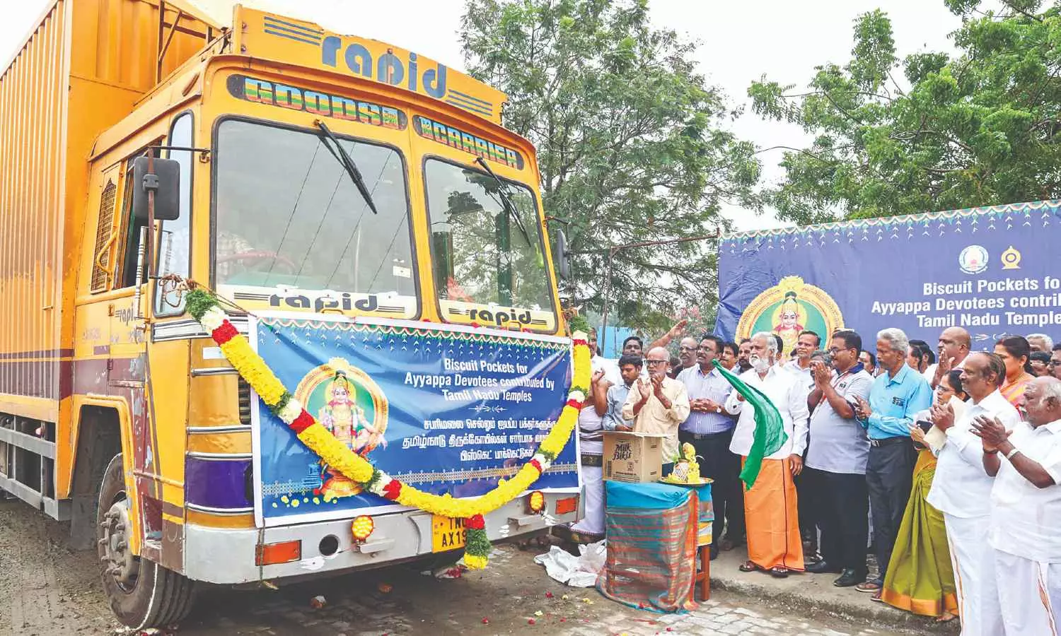 Sabarimala temple: HR&CE dept sends 10 lakh biscuit packets for Ayyappa devotees