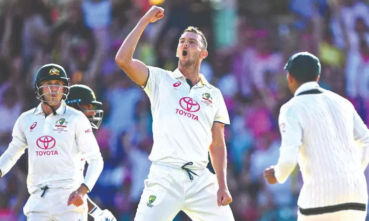Pakistan claims slender lead in Sydney after Jamal takes six wickets Pakistan claims slender lead in Sydney after Jamal takes six wickets