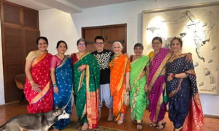 Aamir Khan made sure the women of his family wore Nauvari Sarees for Ira’s wedding