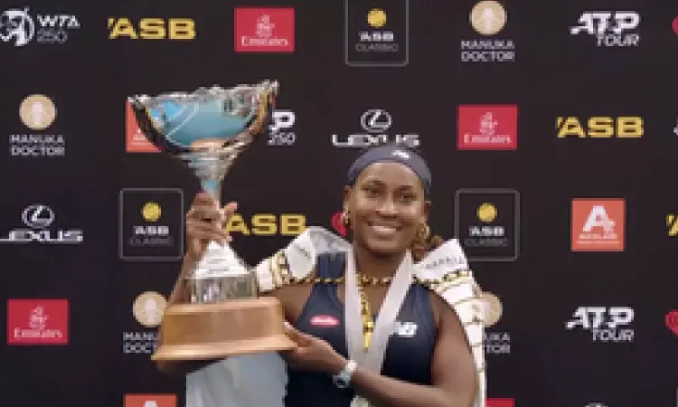 Tennis: Gauff beats Svitolina to defend Auckland title