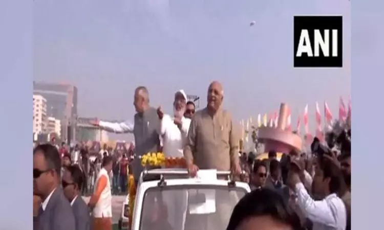 Gujarat CM attends International Kite Festival in Ahmedabad