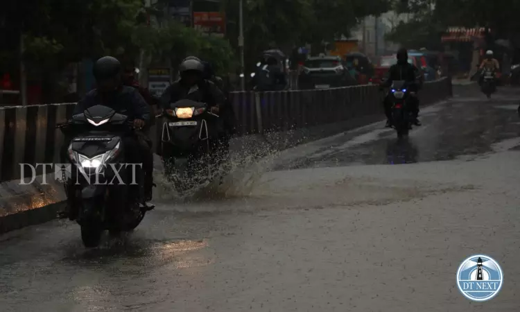 Heavy downpour witnessed in Dindigul