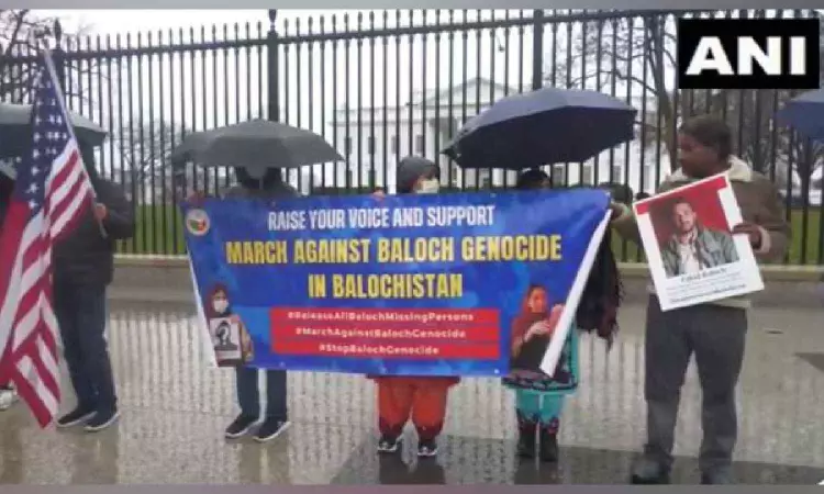 Members of Baloch diaspora in US protest against Pak outside White House