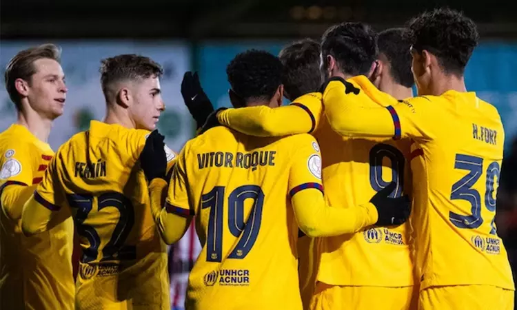 Barca edges a lowly Barbastro 3-2 to progress further Barca edges a lowly Barbastro 3-2 to progress further