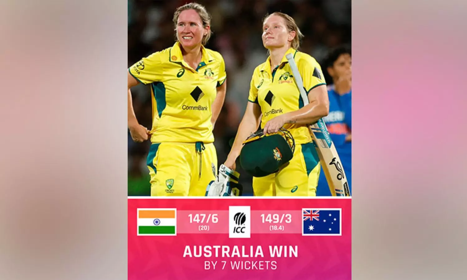 Mooney, Healy fifties guide Australia to T20I series win over India